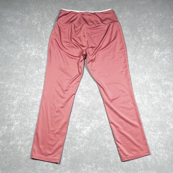 Reebok Pink Cropped Leggings Casual Workout Walk Lift Women’s Size: L - Picture 3 of 7